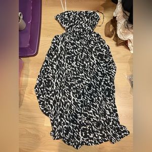 Anthropologie strapless cut out dress size S